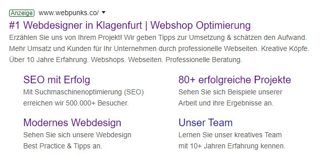So sehen Google Anzeigen aus
